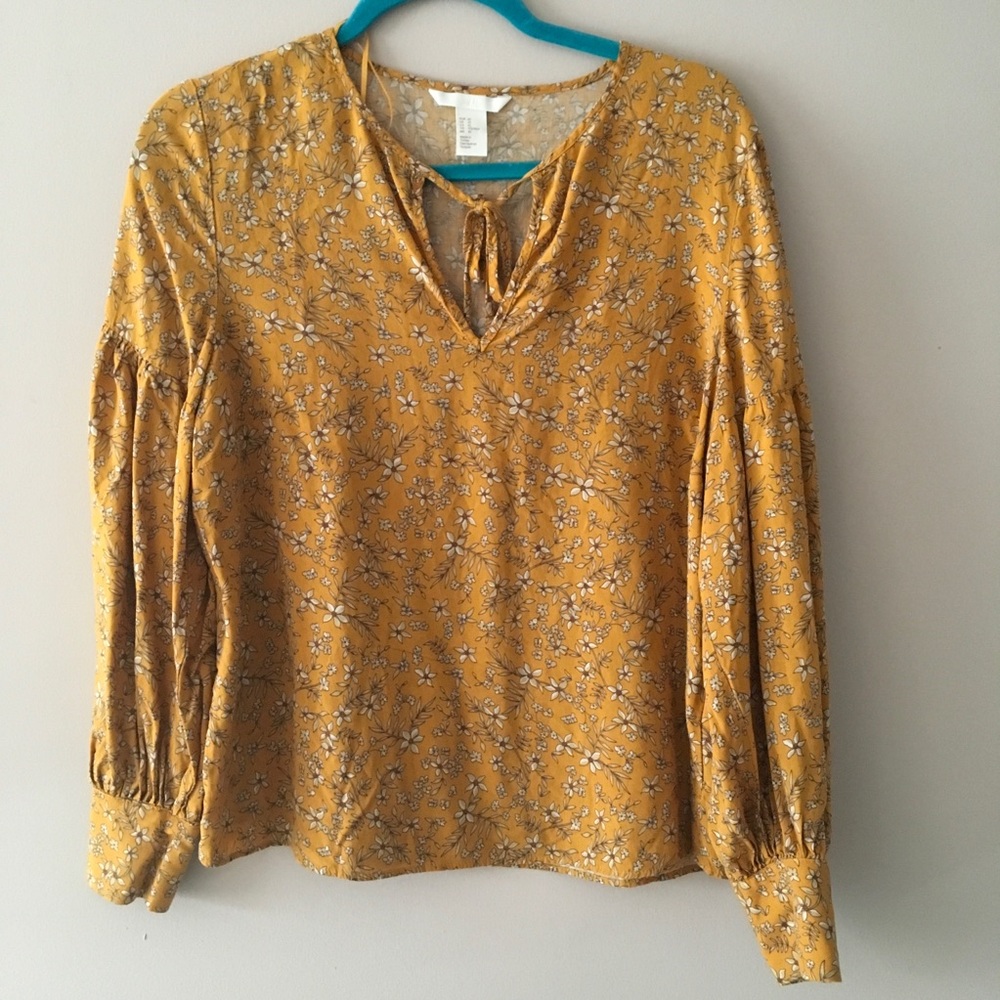 Yellow Floral longsleeve top